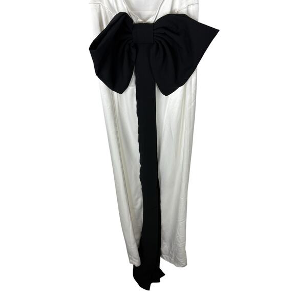 Sans Faff Bristol Bow Evening Dress Gown Halter Formal Bridal Wedding Classy XS - Picture 8 of 12